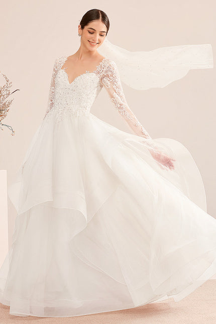 Robe De Princesse Éthérée Perlée