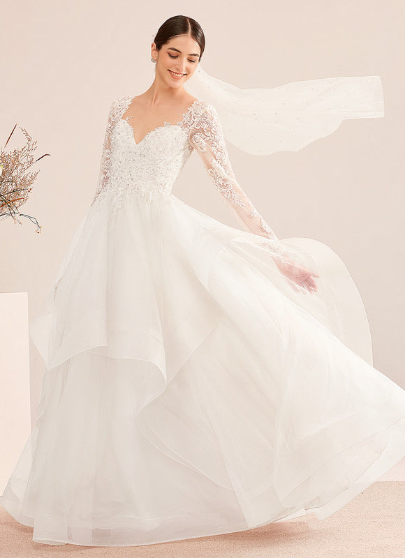 Robe De Princesse Éthérée Perlée