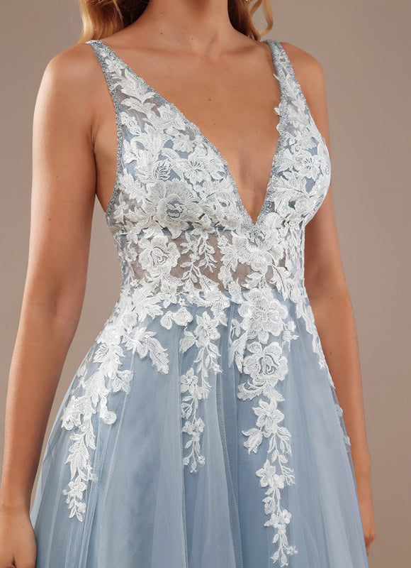 Robe De Princesse En Tulle Brodé - gallery 3