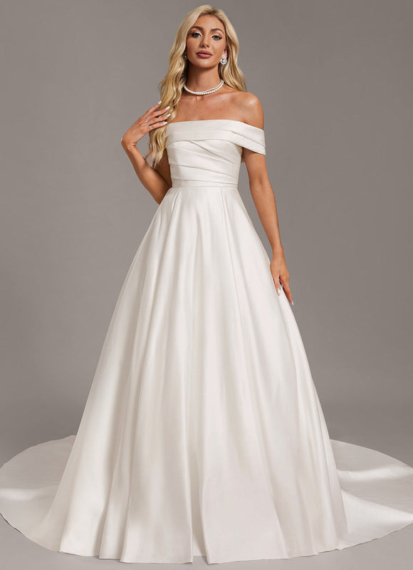 Robe De Princesse Satinée Élégante