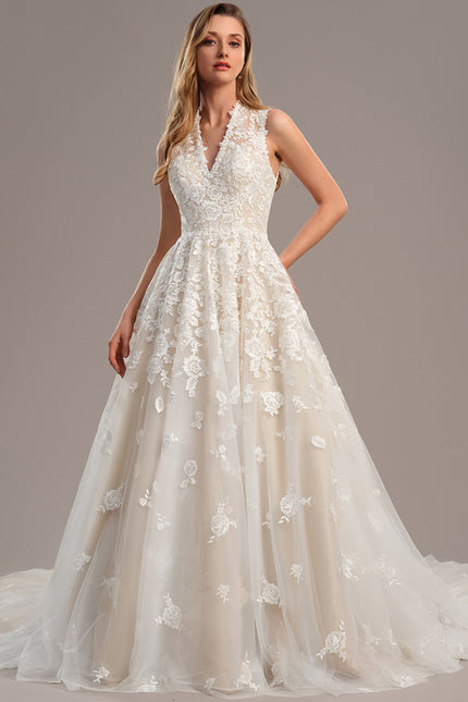 Robe De Princesse Évasée Brodée
