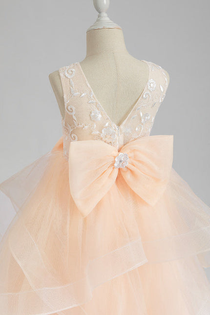 Robe De Princesse Tulle Pêche Douce - gallery 5
