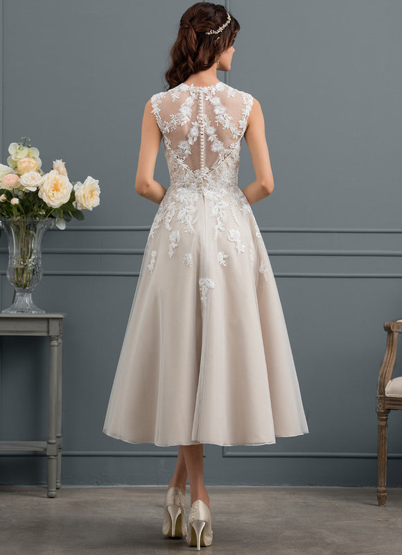 Robe De Princesse De Mariée Vintage Tulle - gallery 1