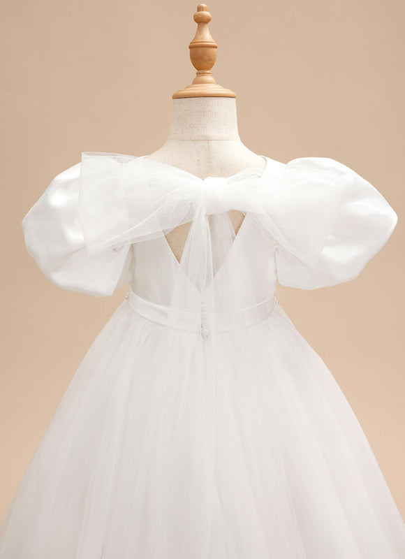 Robe De Princesse Satin Blanc Nuptiale - gallery 7