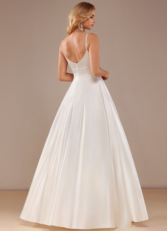 Robe De Princesse Satinée Simple - gallery 3