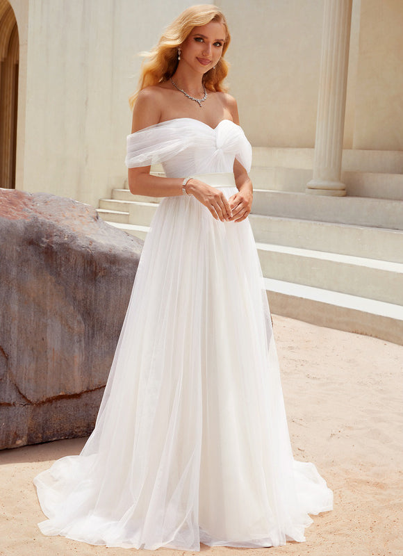 Robe De Mariee Col Bateau Princesse