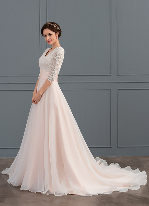Robe De Princesse Nuptiale En Organza