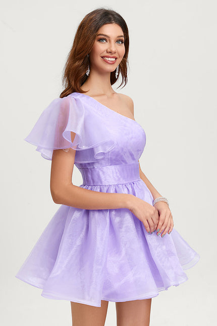 Robe De Princesse Lilas Asymétrique - gallery 2