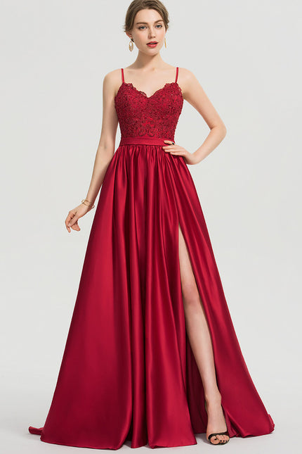 Robe De Princesse Satinée Rouge