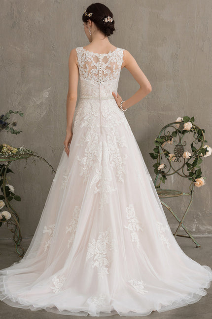 Robe De Princesse Évasée Ornée - gallery 4