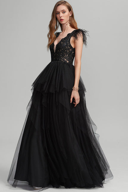 Robe De Princesse Noire Volumineuse - gallery 1