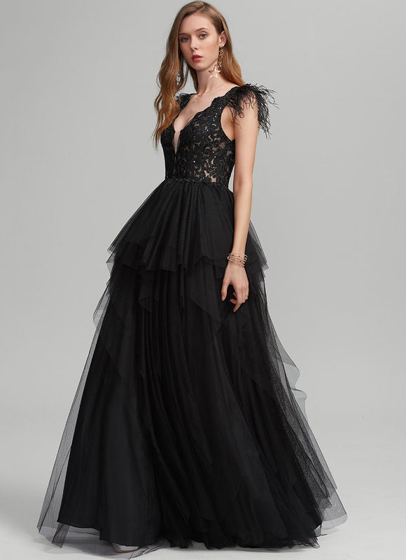 Robe De Princesse Noire Volumineuse - gallery 1