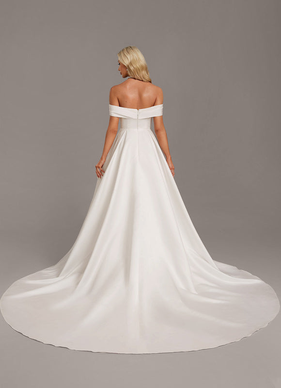 Robe De Princesse Satinée Élégante - gallery 5