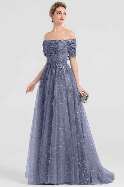 Robe De Princesse Lavande Scintillante - gallery 1