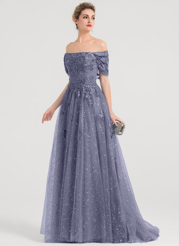 Robe De Princesse Lavande Scintillante - gallery 1