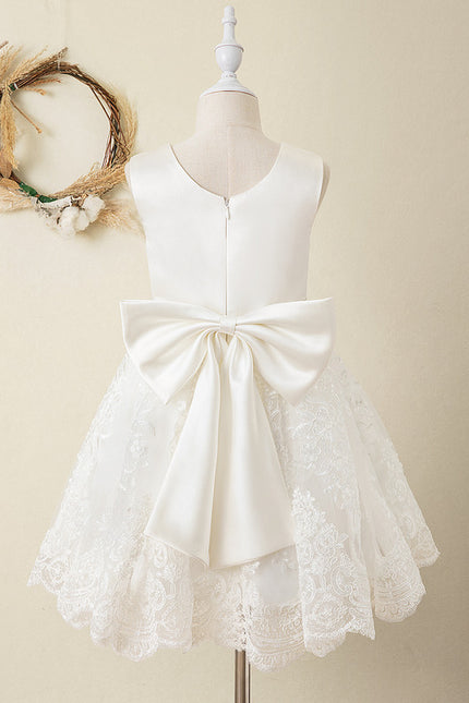 Robe De Princesse Satin Blanche - gallery 4