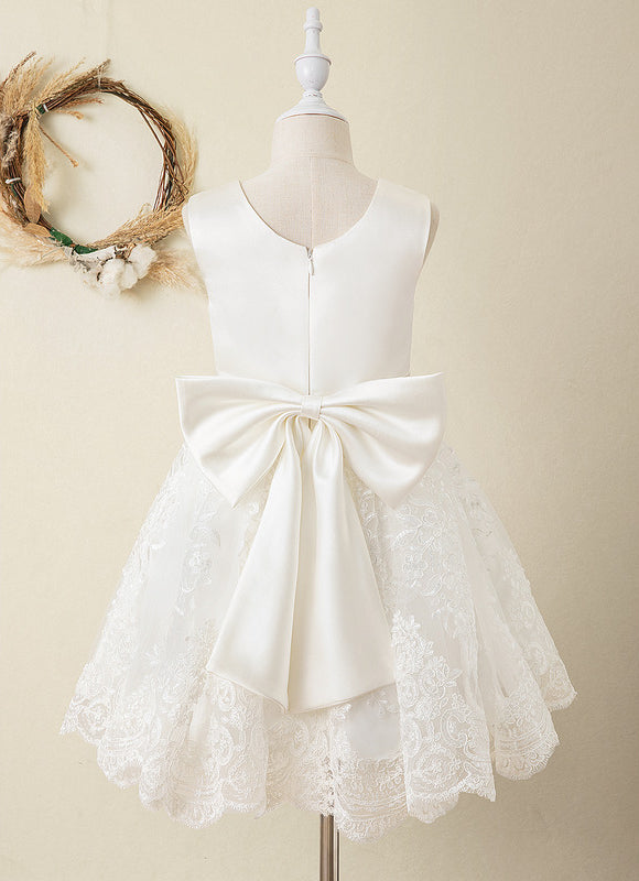 Robe De Princesse Satin Blanche - gallery 4