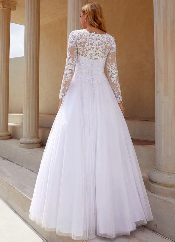 Robe De Princesse Élégante Blanche - gallery 4