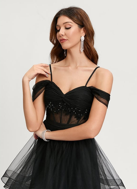 Robe De Princesse Tulle Noire Chic - gallery 3