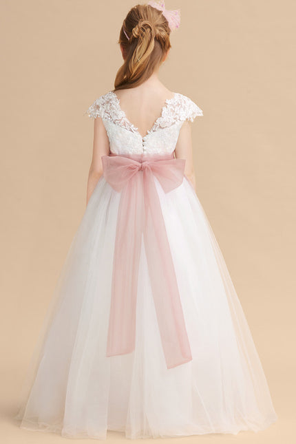 Robe De Princesse Princesse Dentelle Blanche - gallery 2