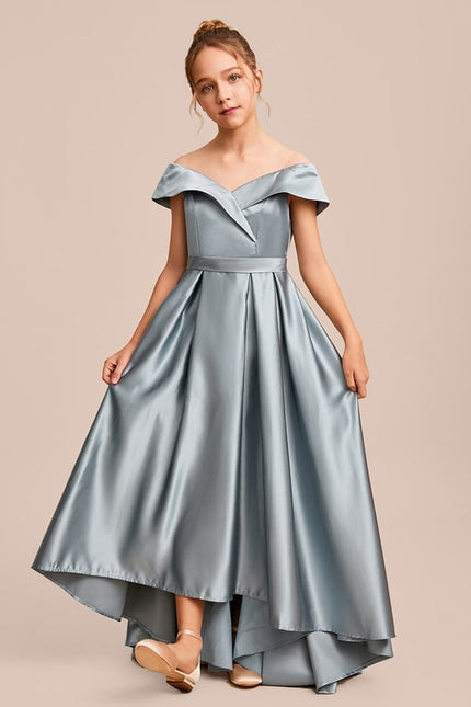 Robe De Princesse Satinée Étoile Argentée - gallery 1