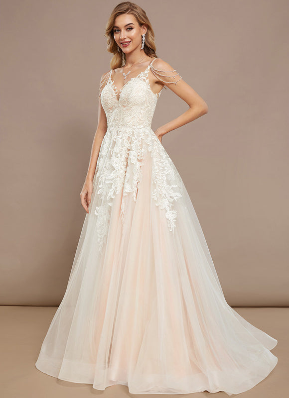 Robe De Princesse En Tulle Brodé
