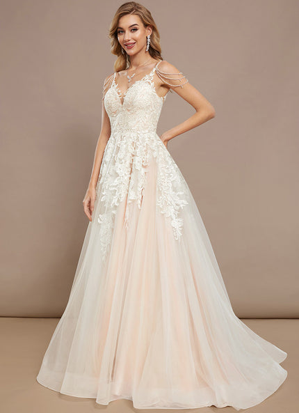 Robe De Princesse En Tulle Brodé