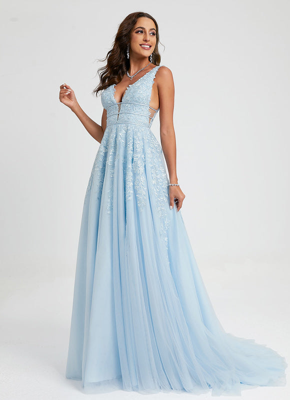 Robe De Princesse Bleue Délicate - gallery 4