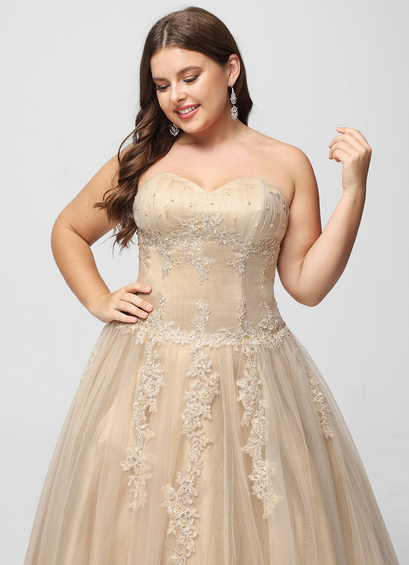 Robe De Princesse Tulle Beige - gallery 7
