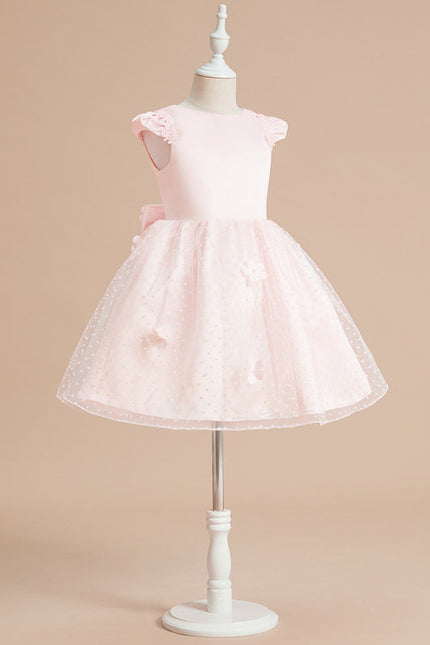 Robe De Princesse Tulle Pêche Volants - gallery 2