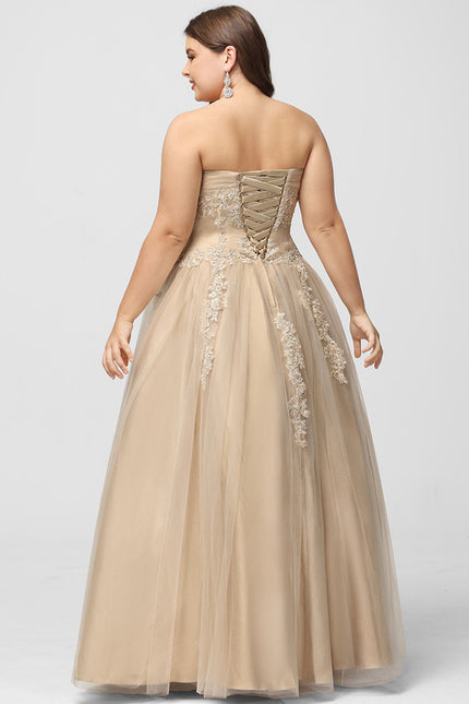 Robe De Princesse Tulle Beige - gallery 4