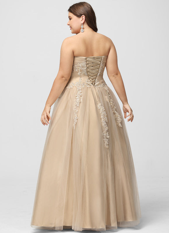 Robe De Princesse Tulle Beige - gallery 4