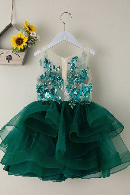 Robe De Princesse Festive Émeraude - gallery 1