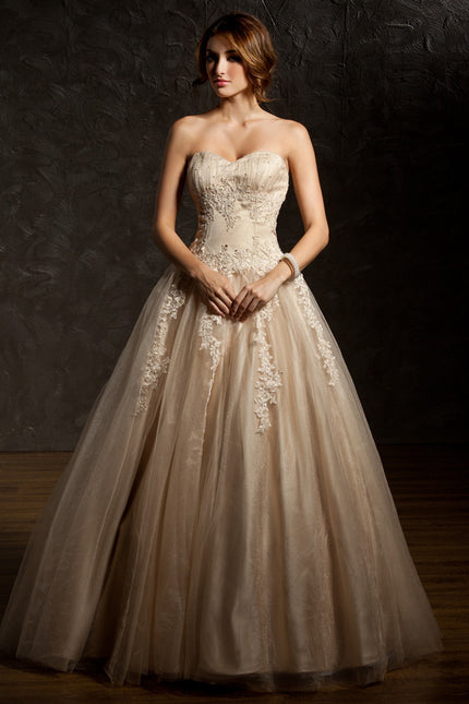 Robe De Princesse Tulle Beige