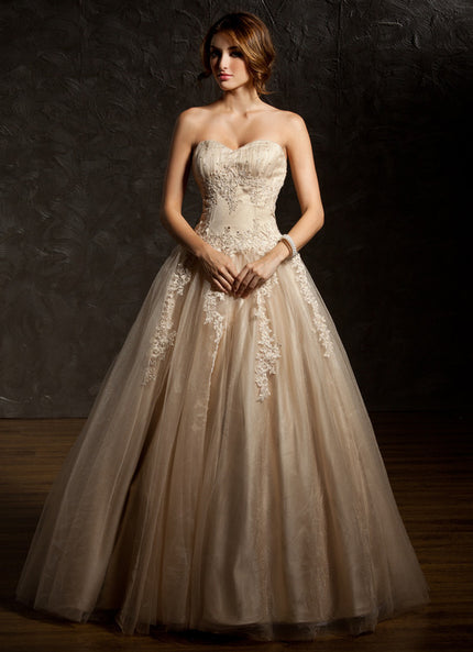 Robe De Princesse Tulle Beige