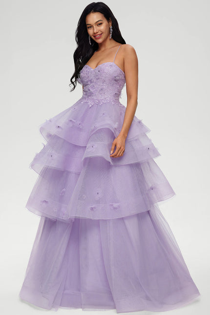 Robe De Princesse Tulle Lilas - gallery 3