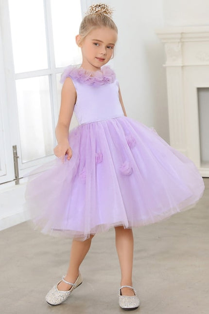 Robe De Princesse Lilas Évasée