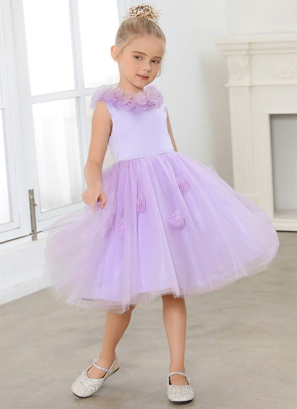Robe De Princesse Lilas Évasée