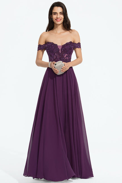 Robe De Princesse Élégante Violette - gallery 1