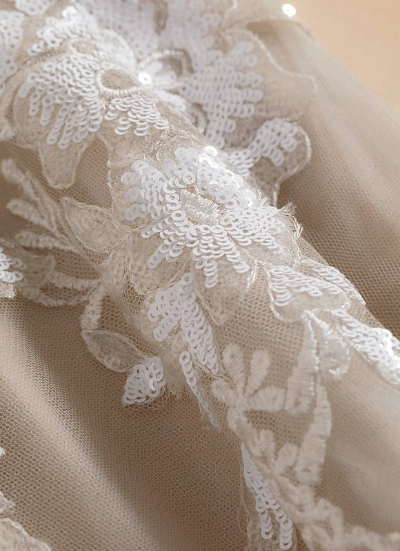 Robe De Princesse De Mariée Vintage Tulle - gallery 5