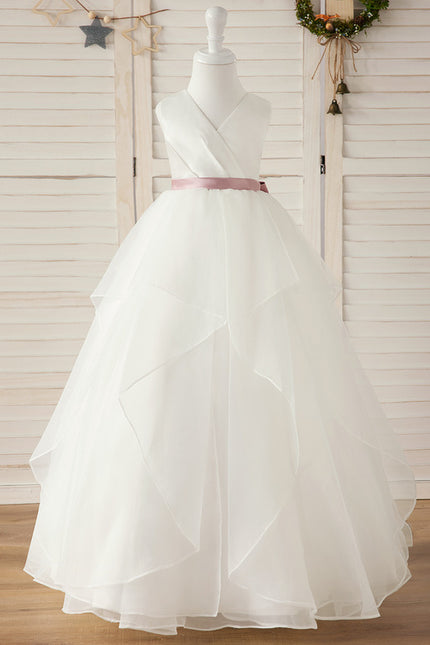 Robe De Princesse Nuageuse Satinée