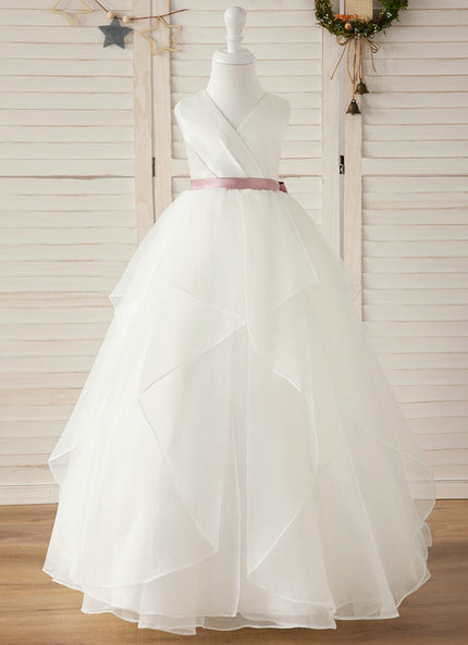 Robe De Princesse Nuageuse Satinée