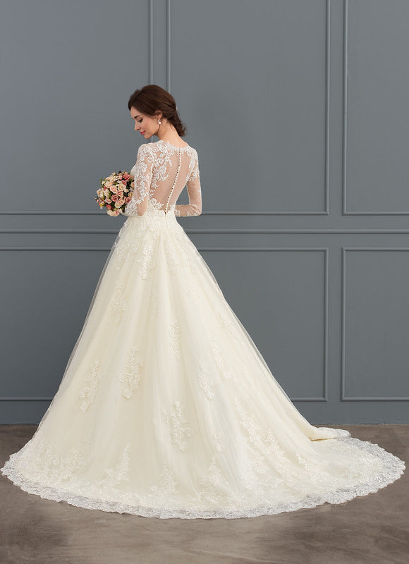 Robe De Princesse Élégance Florale - gallery 3
