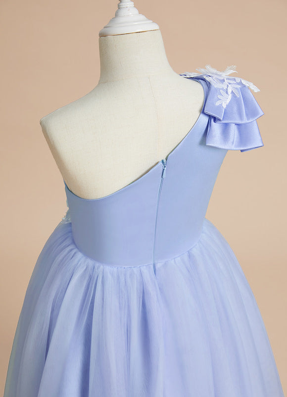 Robe De Princesse Asymétrique Lilas - gallery 1