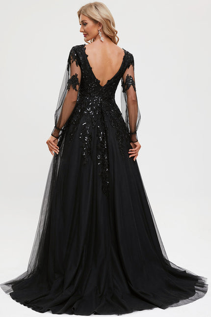 Robe De Princesse Noir Scintillant - gallery 9
