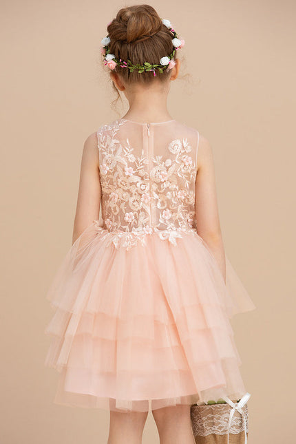 Robe De Princesse Tulle Pêche - gallery 2