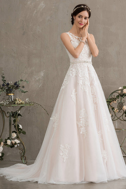 Robe De Princesse Évasée Ornée - gallery 3