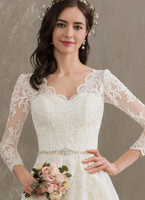 Robe De Princesse Élégante Dentelle - gallery 6