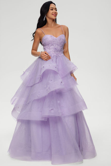 Robe De Princesse Tulle Lilas - gallery 1