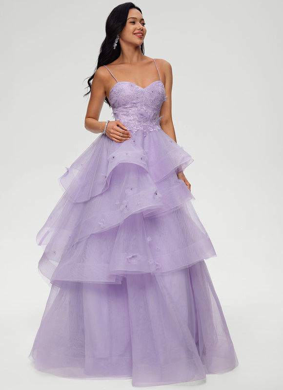 Robe De Princesse Tulle Lilas - gallery 1
